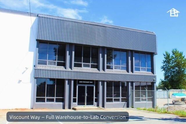 Full transformation of this warehouse into a modern office and chemical lab facility.
Scope of work included:
Complete demolition and framing — the space was stripped down and rebuilt from the studs up.
Full electrical rewire — new panels, wiring, and lighting installed throughout the facility.
New HVAC system — climate control installed to code for a fully conditioned laboratory.
New plumbing throughout — supply and drain lines run for the kitchenette, bathroom, and lab.
Custom cabinetry and millwork — built-in storage and finishes tailored to each room.
Dedicated chemical lab build-out — safety-rated cabinetry, ventilation, and flammable storage installed to spec.
Glass panel installations — glass railings and partition walls throughout the stairwell and office areas.
New epoxy flooring — durable, seamless flooring poured throughout the warehouse.
Interior and exterior painting — every surface refinished for a clean, professional finish.
Parking lot overhaul — the lot was cleared, graded, and re-striped from the ground up.
A true top-to-bottom transformation.
Swipe through to see the finished spaces, and scroll to the end for the before photos.
📍 Richmond
#construction #generalcontractor #drywall #painting #warehouse